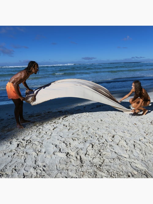 Reva | Fouta serviette plage XXL coton recyclé 2x3 m Bali - Kiabi Reva | Fouta serviette plage XXL coton recyclé 2x3 m Bali - Kiabi
