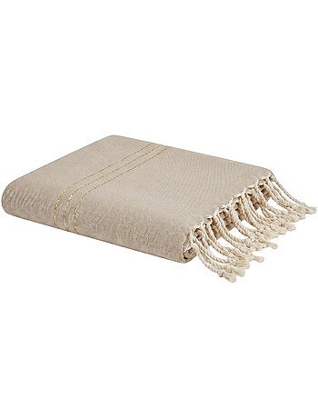 Reva | Fouta serviette plage XXL coton recyclé 2x3 m Bali