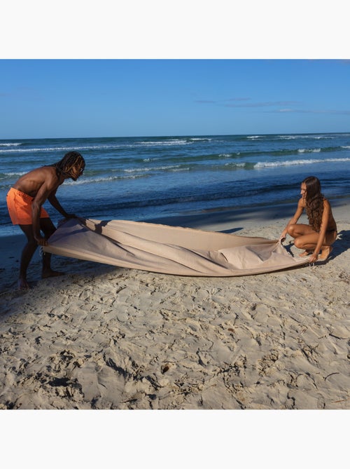 Reva | Fouta serviette plage XXL coton recyclé 2x3 m Bali - Kiabi Reva | Fouta serviette plage XXL coton recyclé 2x3 m Bali - Kiabi