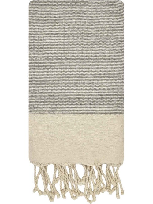 Reva | Fouta tunisienne tissage nid d'abeille coton recyclé 1x2 m Ibiza - Kiabi Reva | Fouta tunisienne tissage nid d'abeille coton recyclé 1x2 m Ibiza - Kiabi