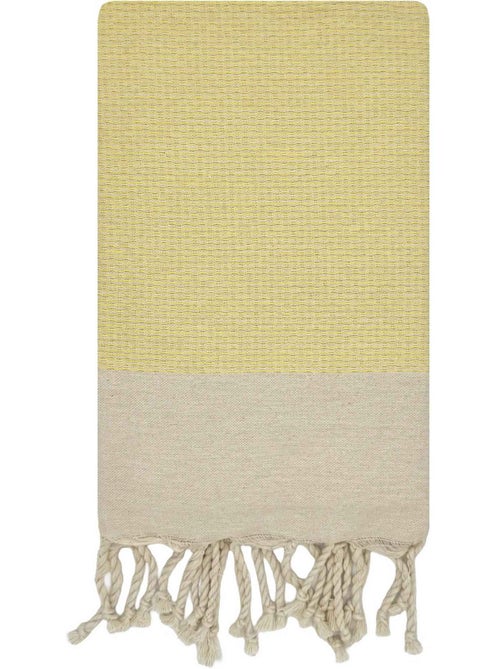 Reva | Fouta tunisienne tissage nid d'abeille coton recyclé 1x2 m Ibiza - Kiabi Reva | Fouta tunisienne tissage nid d'abeille coton recyclé 1x2 m Ibiza - Kiabi