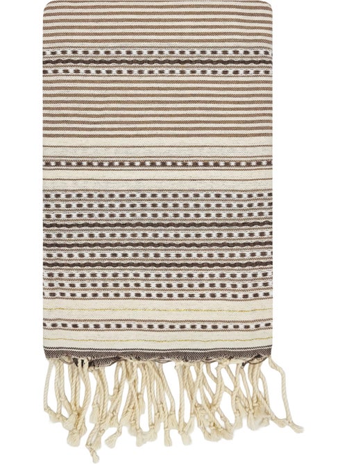 Reva | fouta tunisienne traditionnelle en coton recyclé 1x2 m bora bora - Kiabi Reva | fouta tunisienne traditionnelle en coton recyclé 1x2 m bora bora - Kiabi