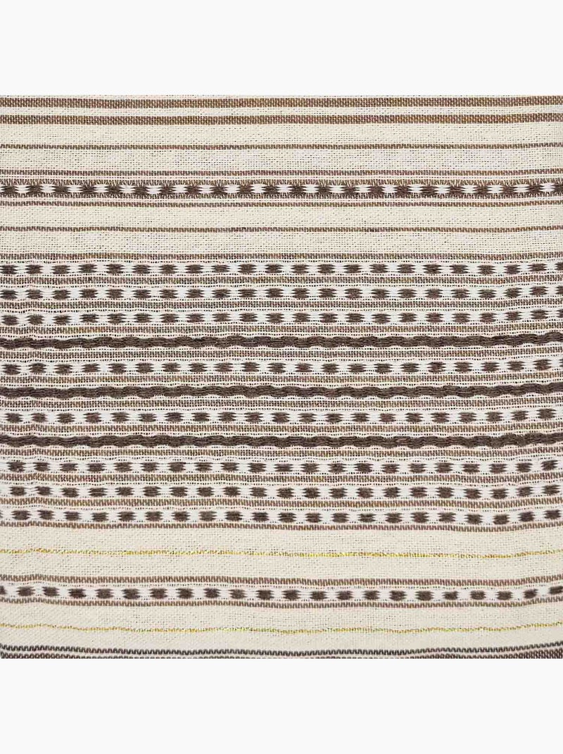 Reva | fouta tunisienne traditionnelle en coton recyclé 1x2 m bora bora Beige - Kiabi