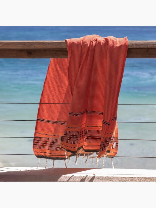Reva | Fouta tunisienne traditionnelle en coton recyclé 1x2 m Bora Bora - Kiabi Reva | Fouta tunisienne traditionnelle en coton recyclé 1x2 m Bora Bora - Kiabi