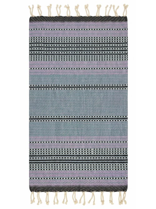 Reva | Fouta tunisienne traditionnelle en coton recyclé 1x2 m Bora Bora - Kiabi