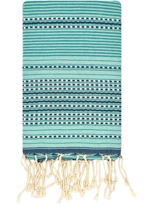 Reva | Fouta tunisienne traditionnelle en coton recyclé 1x2 m Bora Bora - Kiabi Reva | Fouta tunisienne traditionnelle en coton recyclé 1x2 m Bora Bora - Kiabi