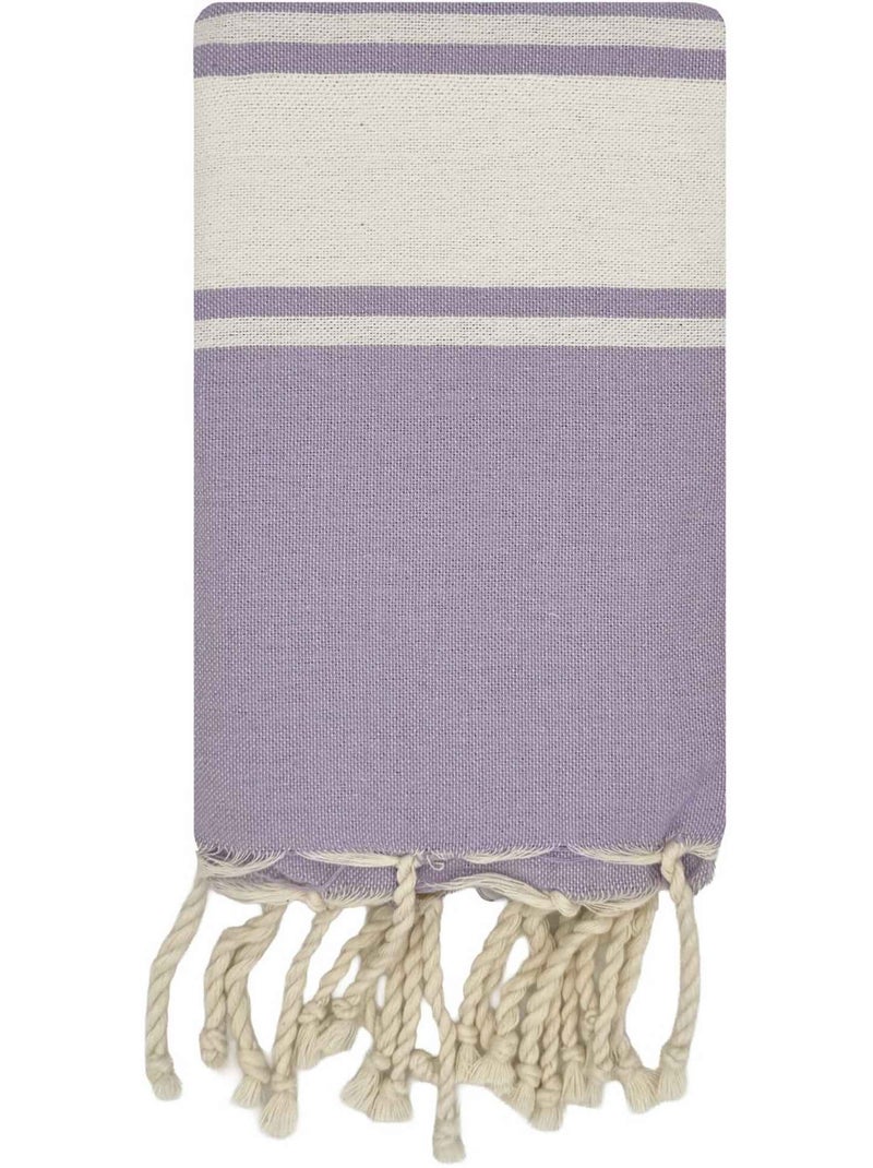 Reva | mini fouta enfant serviette plage coton recyclé 70 x 140 cm koh lipe Violet - Kiabi