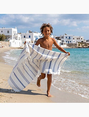Reva | mini fouta pour enfant en coton recyclé 70 x 140 cm paros