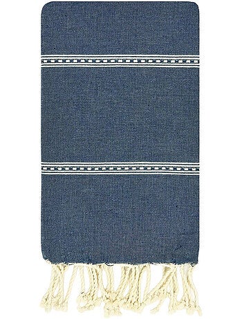 Reva | Traditionnelle fouta en coton recyclé anti-sable 1mx2m Djerba