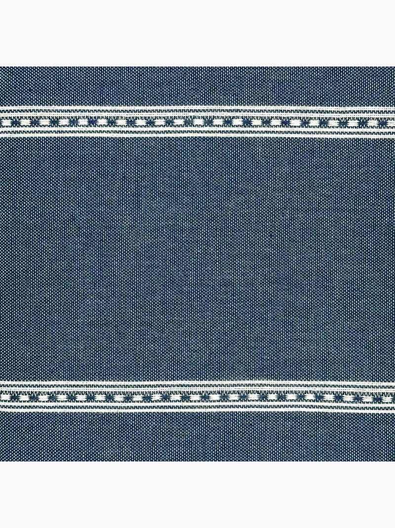 Reva | Traditionnelle fouta en coton recyclé anti-sable 1mx2m Djerba Bleu - Kiabi