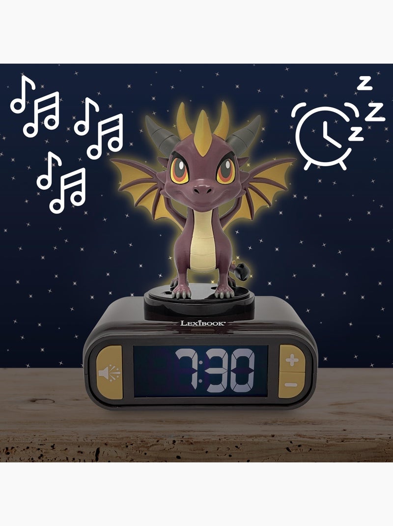 Réveil - Veilleuse Dragon avec effets sonores Marron - Kiabi