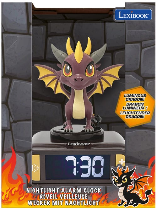Réveil - Veilleuse Dragon avec effets sonores - Kiabi