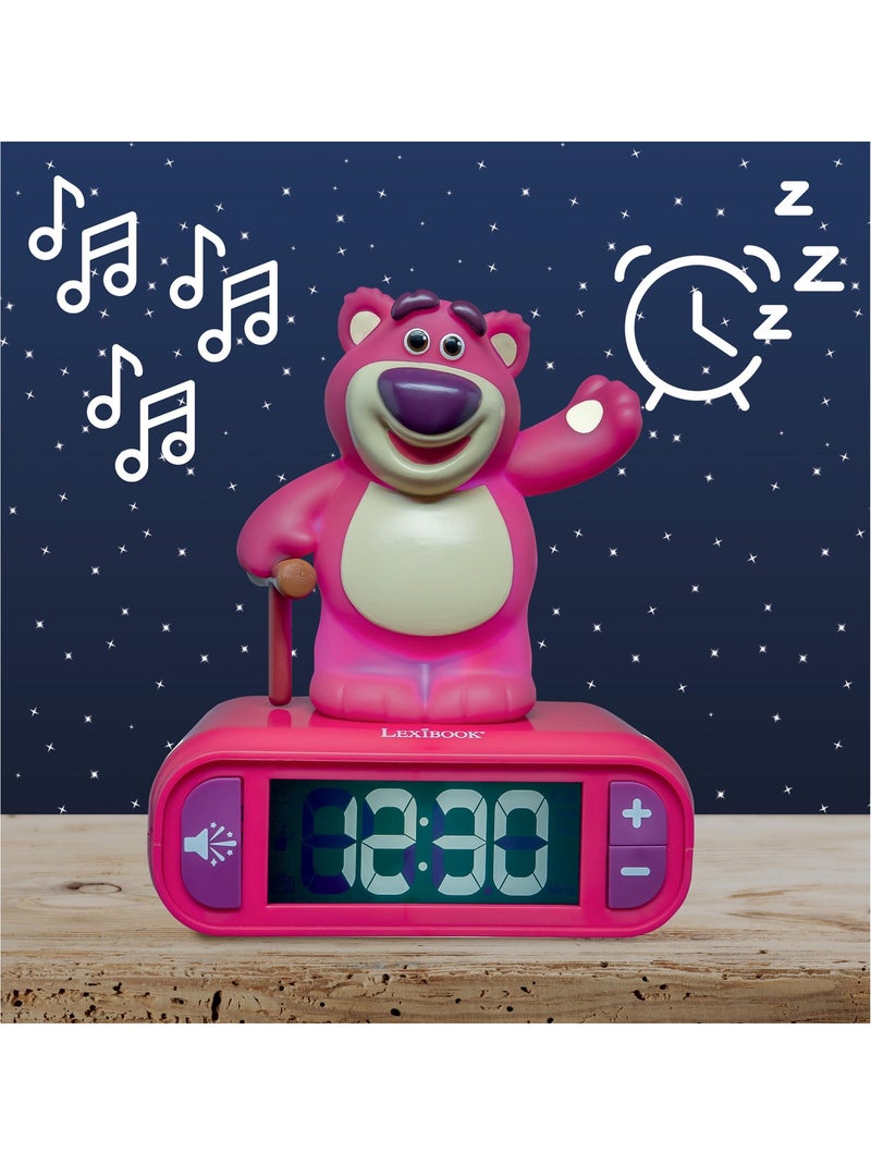 Réveil - Veilleuse Lotso avec effets sonores Rose - Kiabi