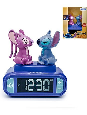 Réveil - veilleuse stitch & angel avec effets sonores