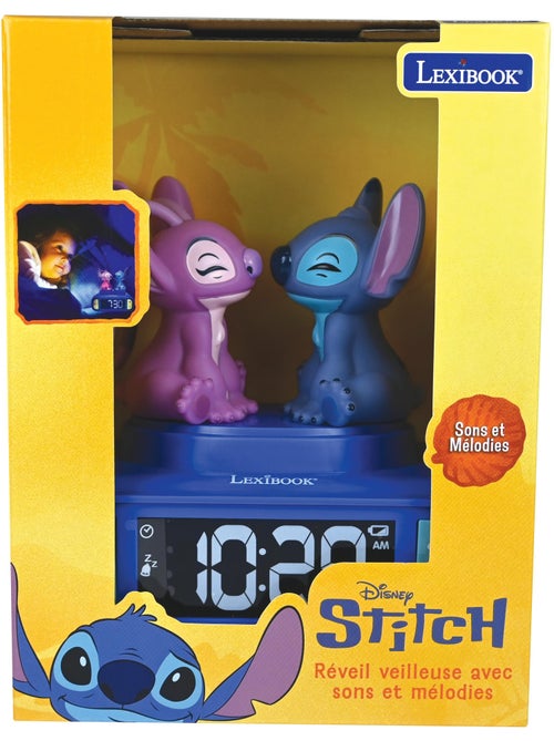 Réveil - Veilleuse Stitch & Angel avec effets sonores - Kiabi