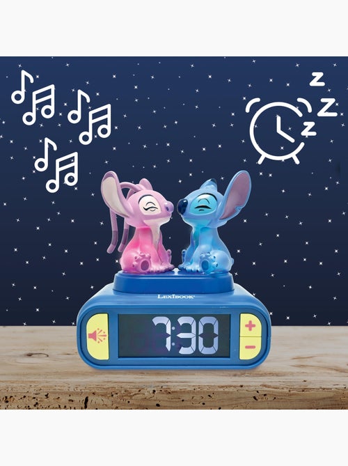 Réveil - Veilleuse Stitch & Angel avec effets sonores - Kiabi