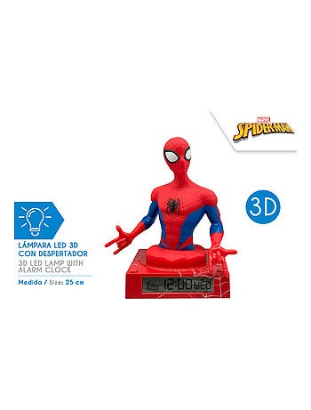 Réveil 3D - Spiderman - Rouge