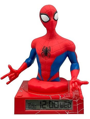 Réveil 3d - spiderman - rouge