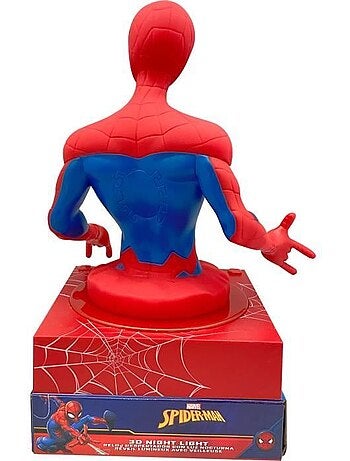 Réveil 3d - spiderman - rouge