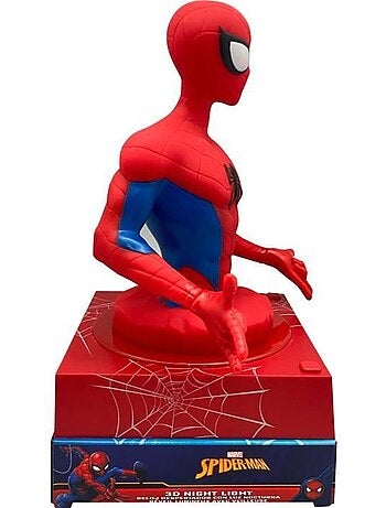 Réveil 3d - spiderman - rouge