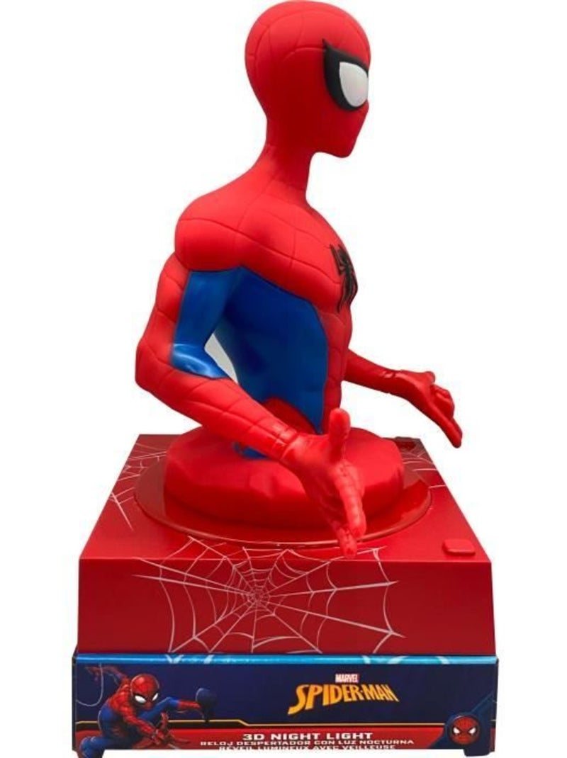 Réveil 3d - spiderman - rouge Rouge - Kiabi
