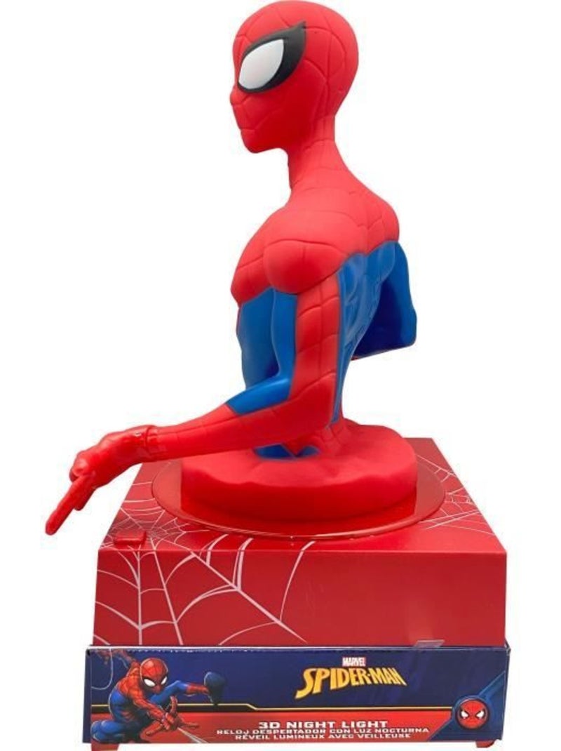 Réveil 3d - spiderman - rouge Rouge - Kiabi