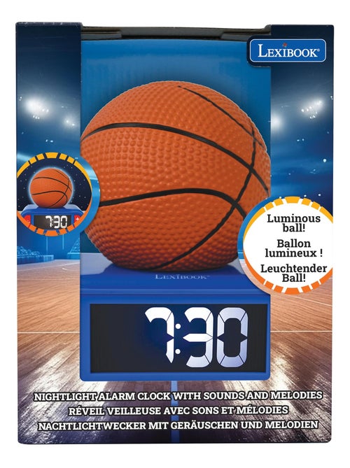 Réveil avec veilleuse Basketball en 3D - Kiabi