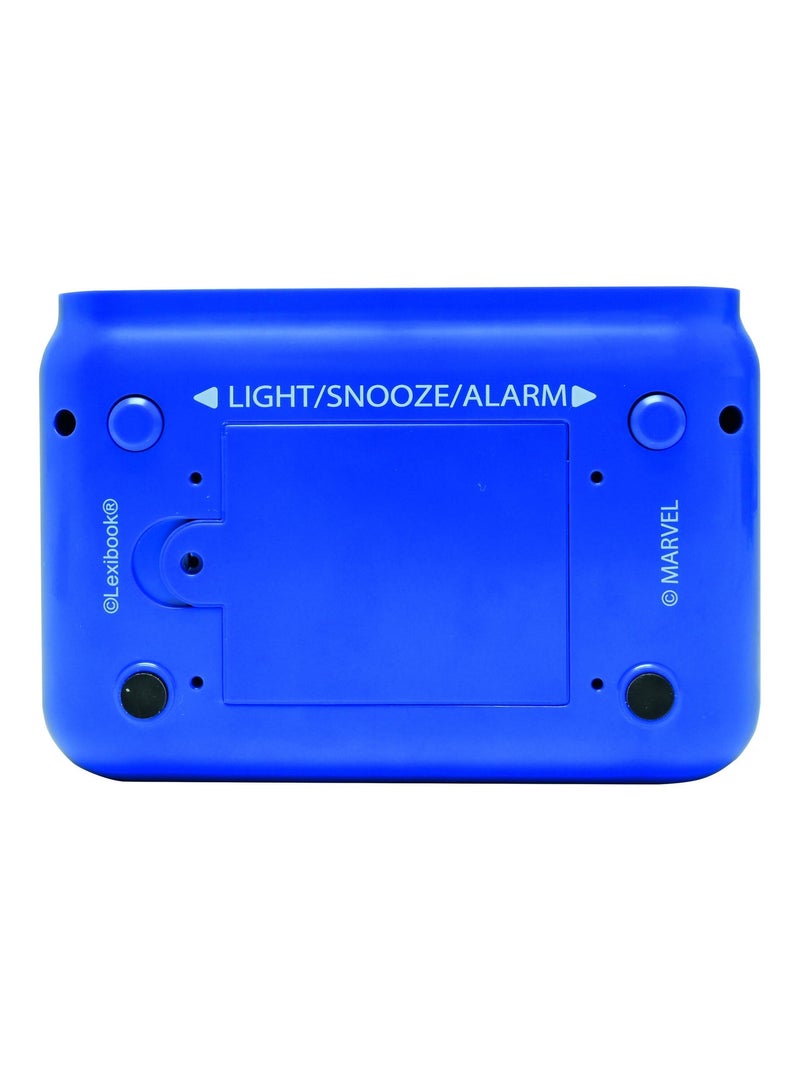 Réveil avec Veilleuse Captain America en 3D Bleu - Kiabi