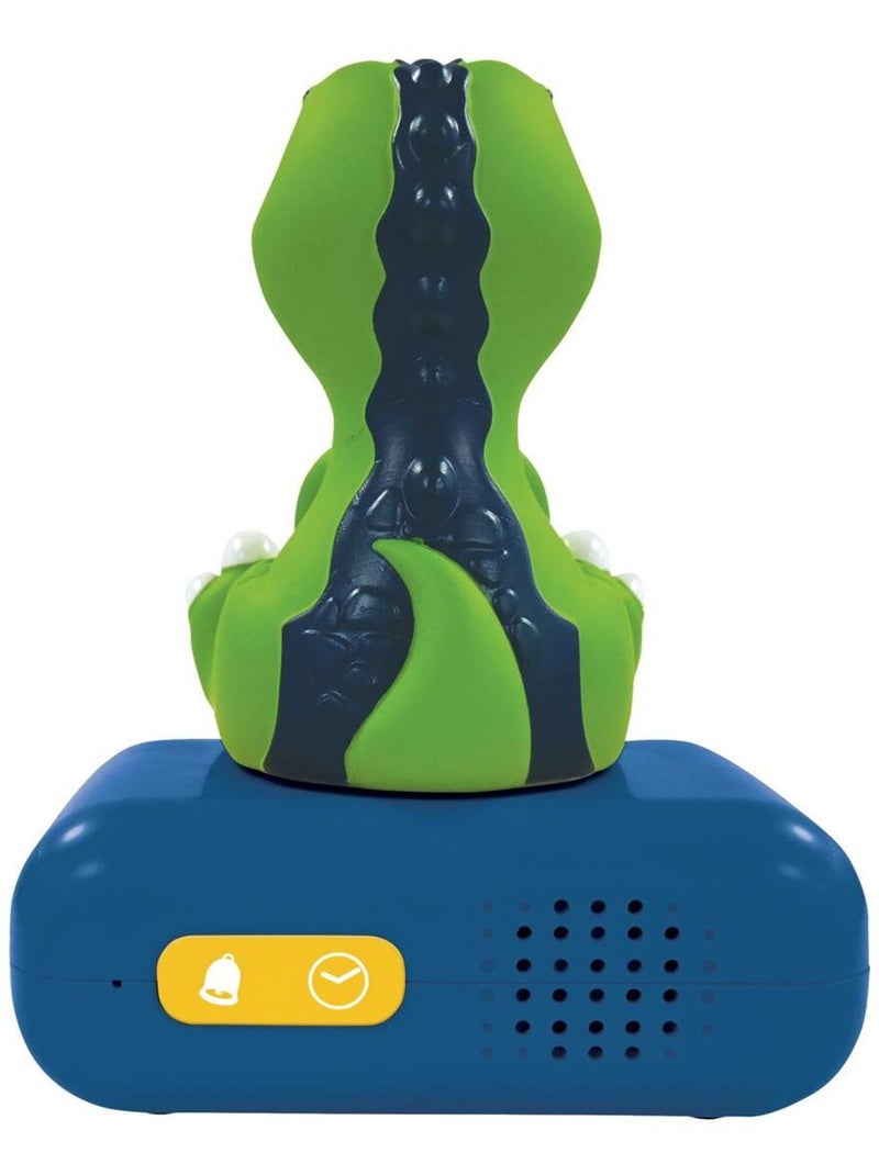 Réveil avec veilleuse Dinosaure en 3D Vert - Kiabi
