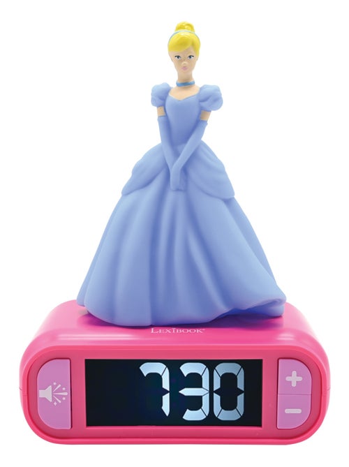 Réveil avec veilleuse Disney Princesses Cendrillon 3D - Kiabi