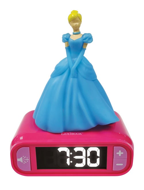 Réveil Avec Veilleuse En 3d Design Disney Princesses Cendrillon Et Effets Sonores - Kiabi