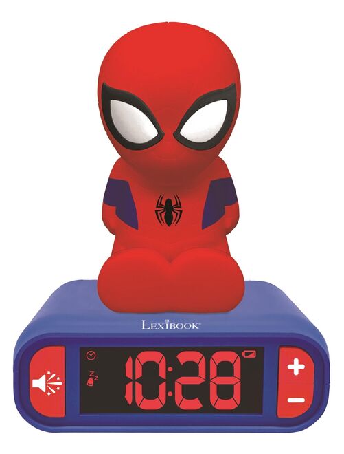Réveil Avec Veilleuse En 3d Design Spiderman Et Effets Sonores - Kiabi
