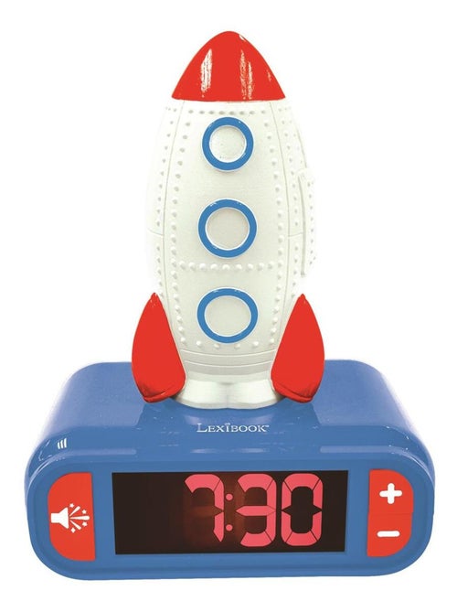 Réveil avec Veilleuse Fusée en 3D - Kiabi