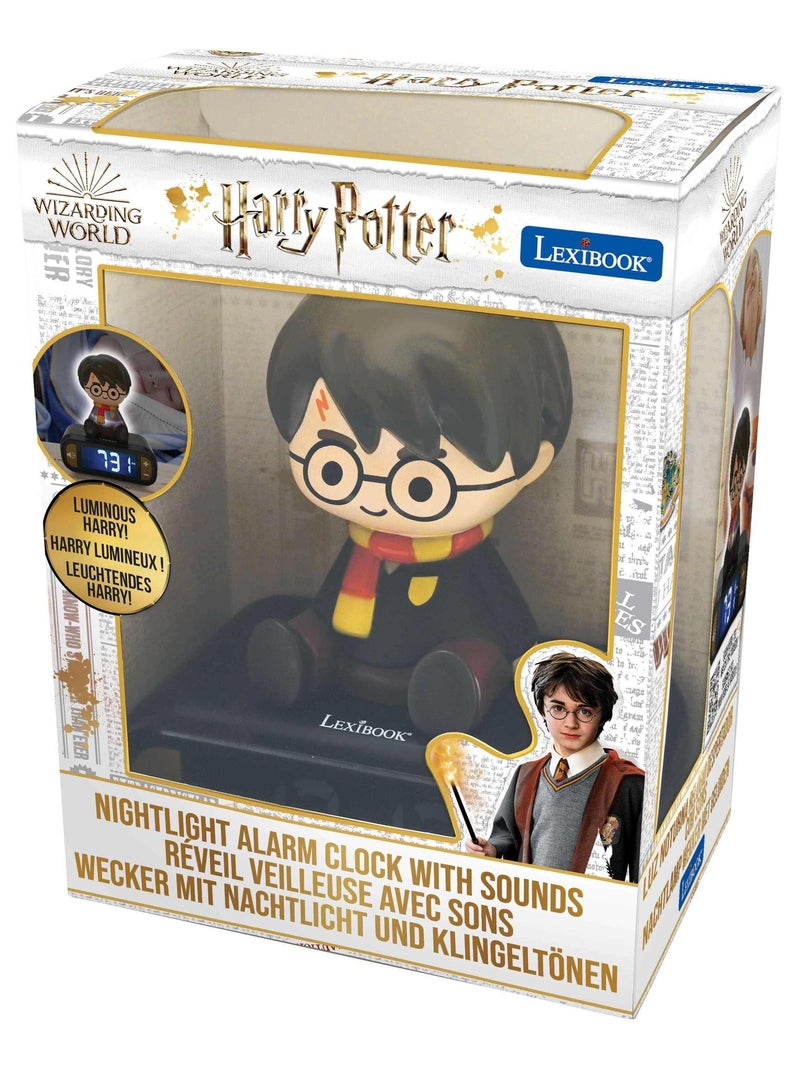 Réveil avec veilleuse Harry Potter en 3D Multicolore - Kiabi