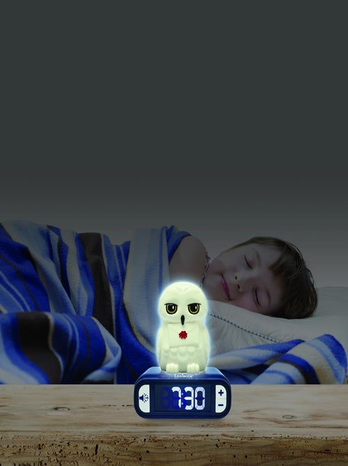 Réveil avec veilleuse Hedwige en 3D - Kiabi