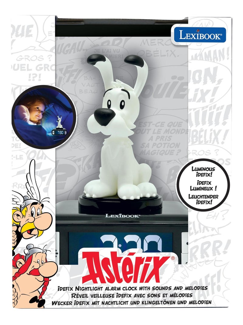 Réveil avec veilleuse Idéfix en 3D Blanc - Kiabi