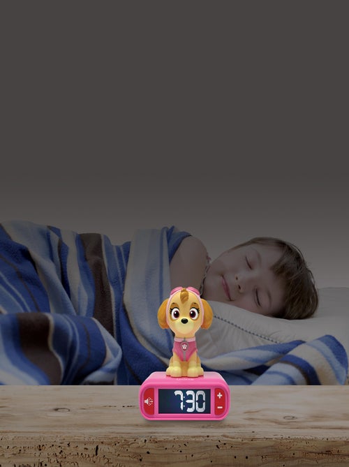 Réveil avec veilleuse La Pat Patrouille Skye en 3D - Kiabi