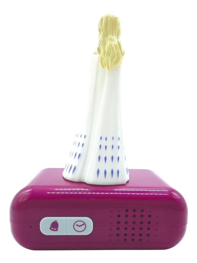 Réveil avec veilleuse La reine des neiges Elsa en 3D Violet - Kiabi