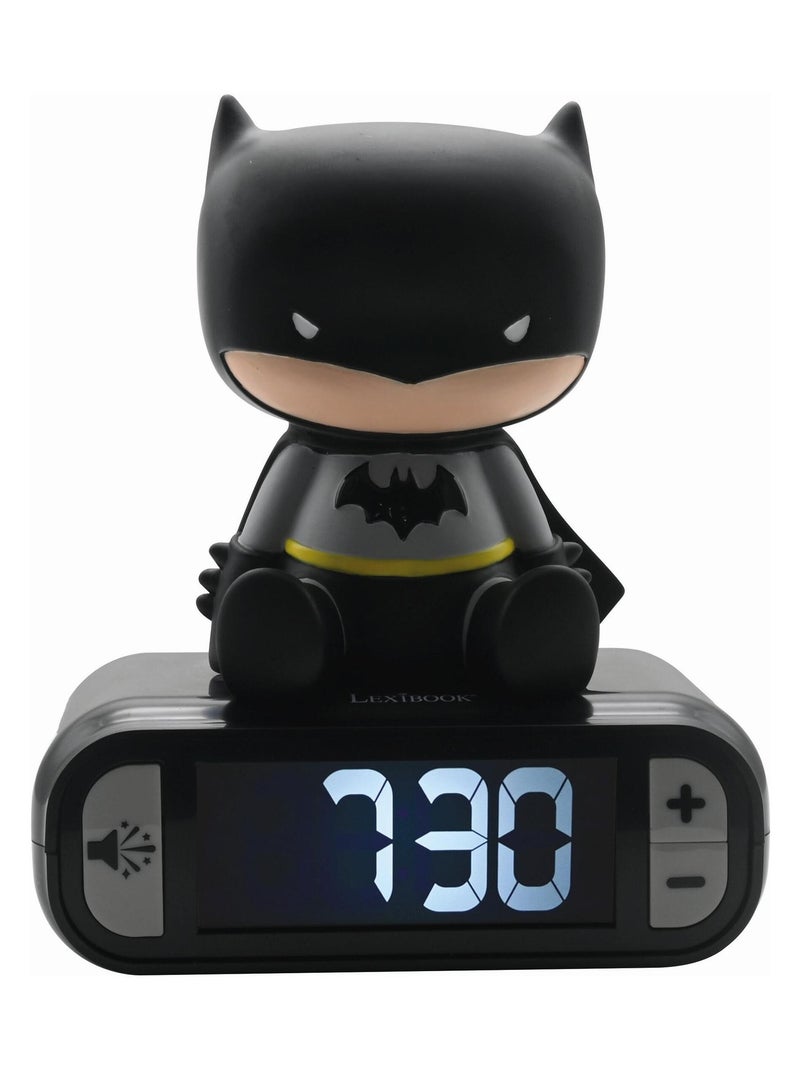 Réveil avec veilleuse lumineuse Batman en 3D N/A - Kiabi