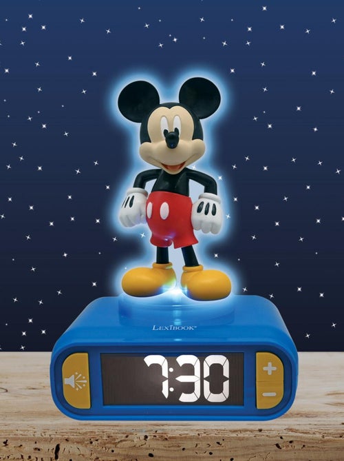 Réveil avec veilleuse lumineuse Mickey en 3D - Kiabi