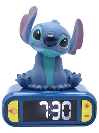 Réveil avec veilleuse lumineuse Stitch en 3D