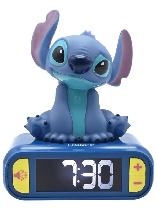 Réveil avec veilleuse lumineuse Stitch en 3D - Kiabi
