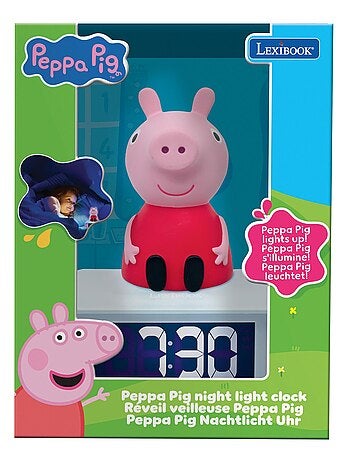 Réveil avec veilleuse Peppa Pig en 3D
