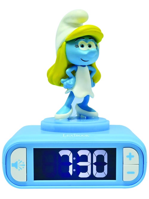 Réveil avec veilleuse Schtroumpfette en 3D - Kiabi