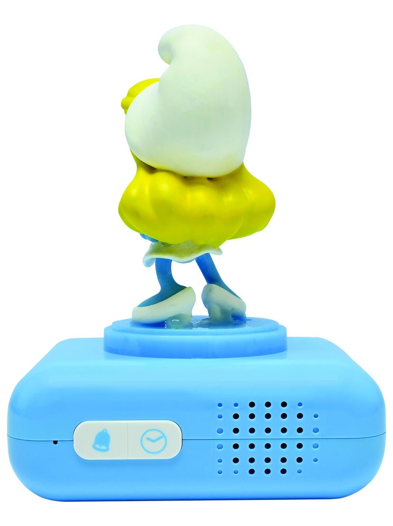 Réveil avec veilleuse Schtroumpfette en 3D Bleu - Kiabi