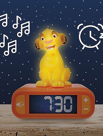 Réveil avec veilleuse Simba 3D