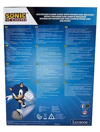 Réveil avec veilleuse Sonic 3D