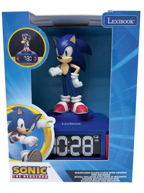 Réveil avec veilleuse Sonic 3D - Kiabi