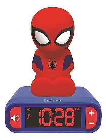Réveil avec Veilleuse SpiderMan 3D