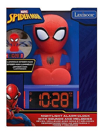 Réveil avec Veilleuse SpiderMan 3D